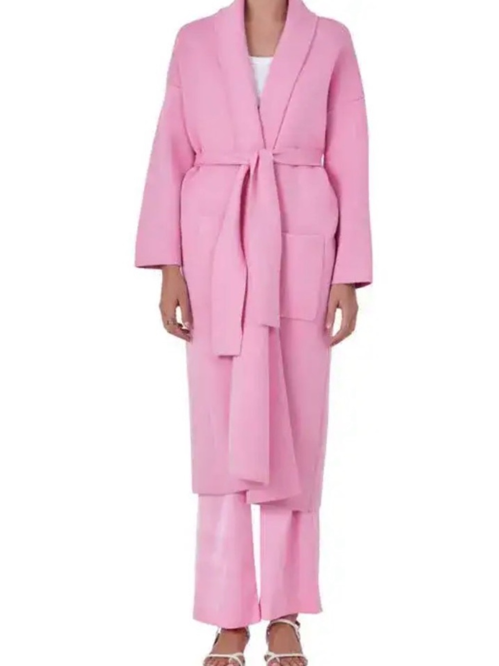 This Endless Rose longline cardigan and a tie belt.